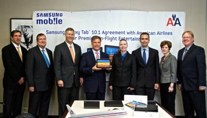 三星移動與美國航空達成戰略合作，開啟機上移動設備銷售新篇章